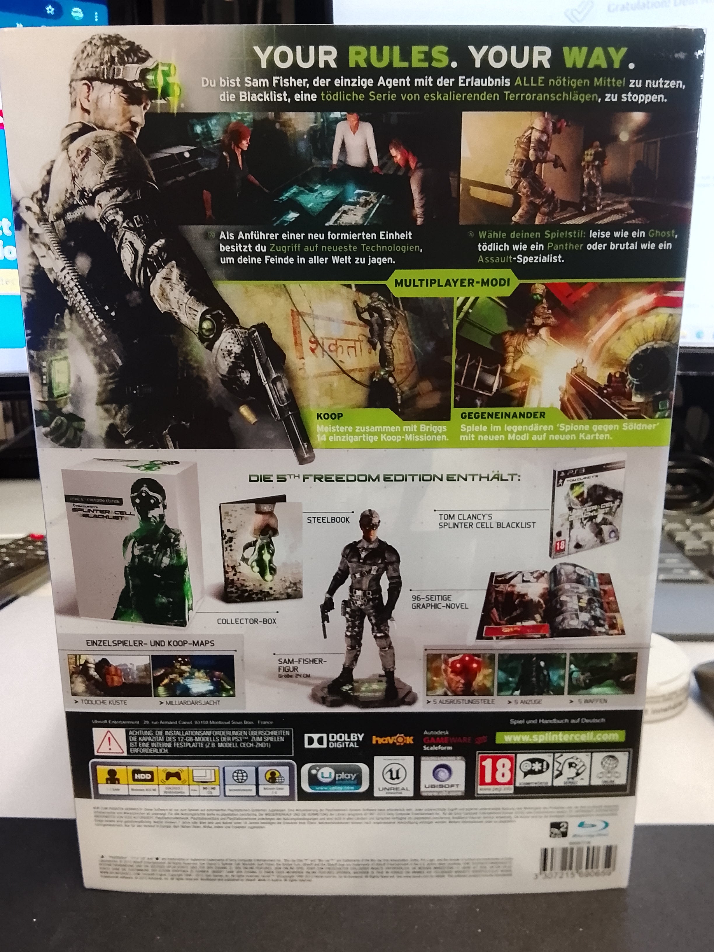 Tom Clancy's Splinter Cell Blacklist 5th Edition, PS3