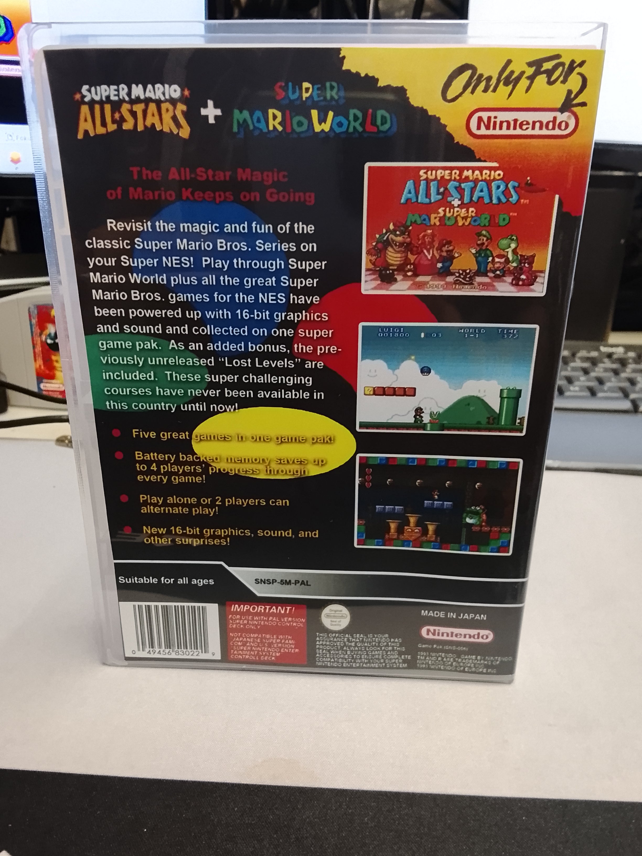 Super Mario All-Stars + World - SNES -